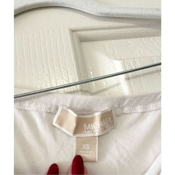 Michael Kors, one shoulder white drapey top - Picture 3 of 4